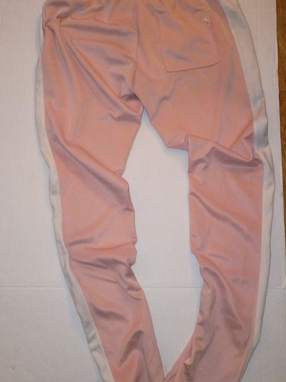 Girls' Pink Joggers with White Side Stripe